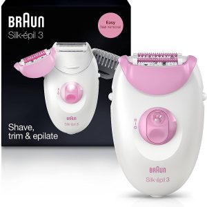 Braun Epilator for Women, Silk-epil 3 3-270 Hair Removal for Women