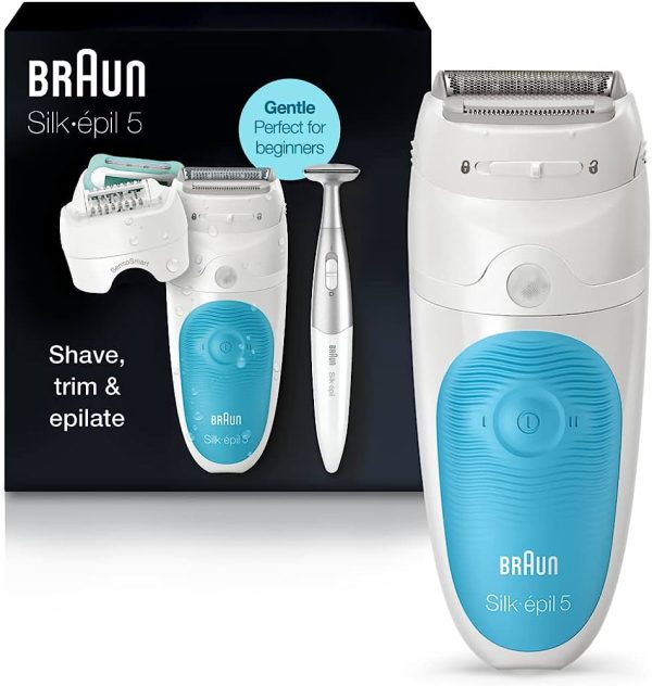 Braun Epilator for Women, Silk-epil Hair Removal for Women, Bikini Trimmer