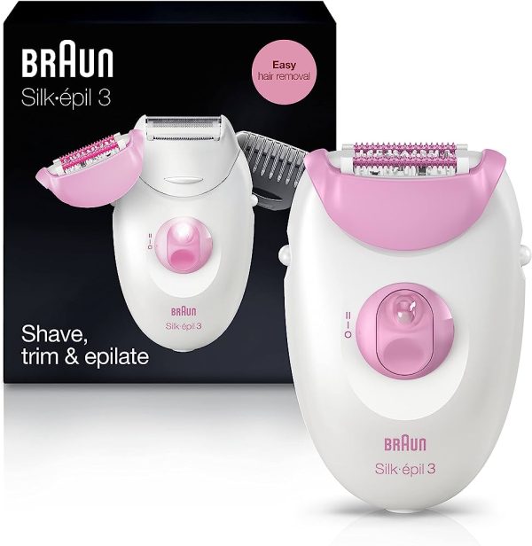 Braun Epilator for Women, Silk-Epil Hair Removal for Women, Bikini Trimmer