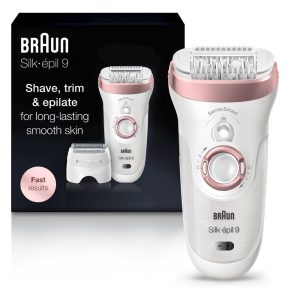 Braun Epilator for Women with Flexible Head, Silk-épil for Hair Removal, Wet &