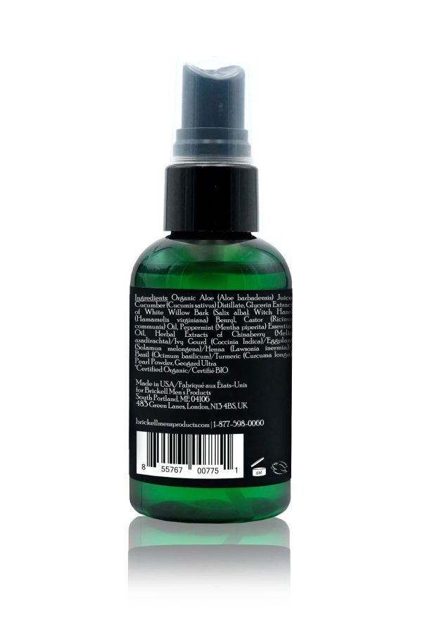Brickell Men's Balancing Toner For Men, Natural and Organic Alcohol-Free Cucumber