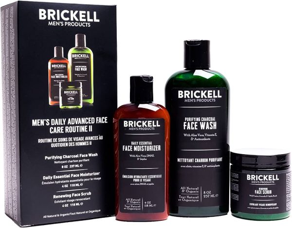Brickell Men's Daily Advanced Face Care Routine II