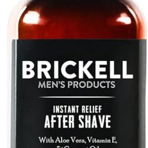 Brickell Men's Instant Relief Aftershave for Men, Natural and Organic Soothing