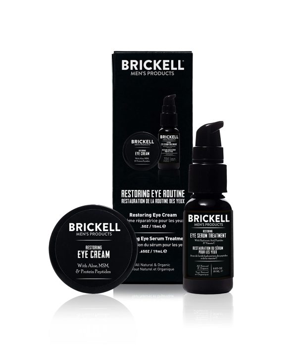 Brickell Men's Restoring Eye Cream for Men, Natural and Organic