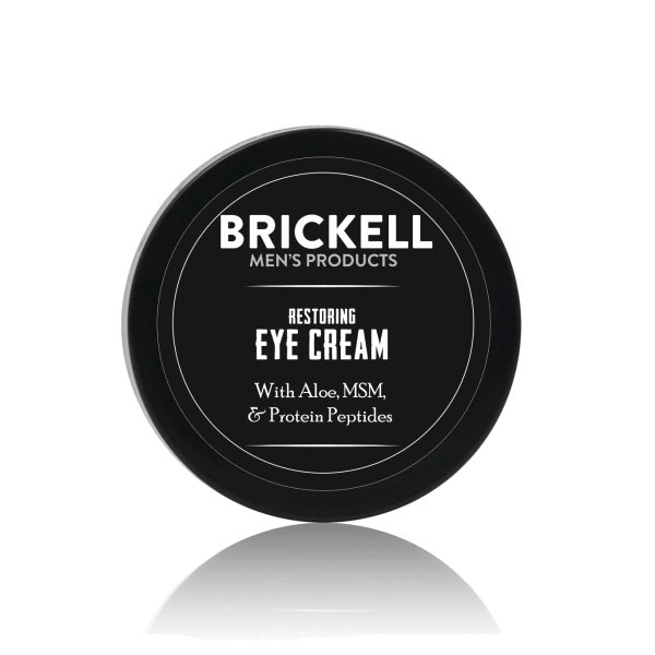Brickell Men's Restoring Eye Cream for Men, Natural and Organic Anti Aging Eye
