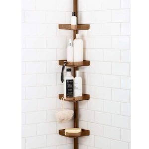 Bronze Shower Tension Pole Caddy, 4 Tier