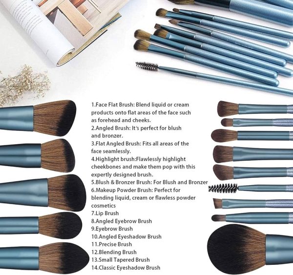 BS-MALL 2 Set of Makeup Brushes