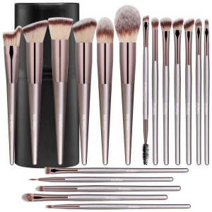 BS-MALL Makeup Brush Set 18 PCS Premium Synthetic Kabuki Foundation Eyebrow