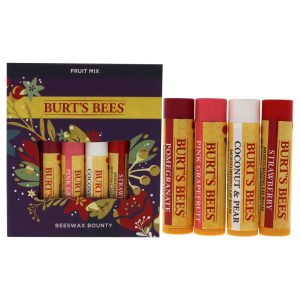 Burt’s Bees Holiday Gift, 4 Lip Balm Stocking Stuffer Products