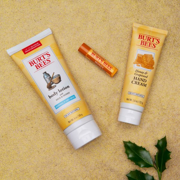 Burt's Bees Honey Pot Gift Set, 3 Honey Skin Care Products