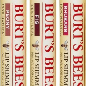 Burt's Bees Kissable Color Holiday Gift Set, 3 Lip Shimmers in Gift Box