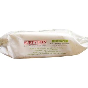 Burt's Bees Sensitive Facial Cleansing Towelettes with Cotton Extract