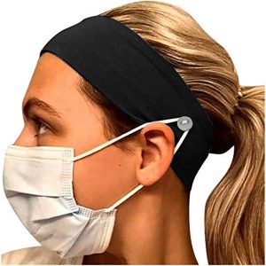Button Headband Medical Facemask Holder for Nurses, Doctors