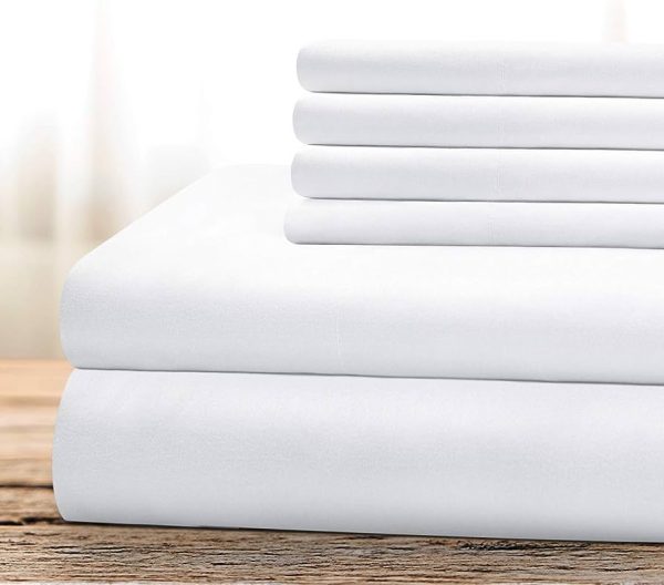 BYSURE Hotel Luxury Bed Sheets Set 6 Piece
