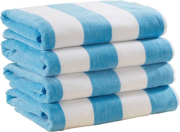 Cabana Striped Beach Towels for Adults