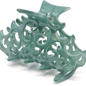 Camila Paris French Hair Clips for Women, Large Green Spring Cover