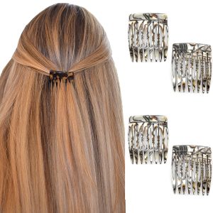 Camila Paris Handmade French Side Comb Small Rounded, Onix Finish