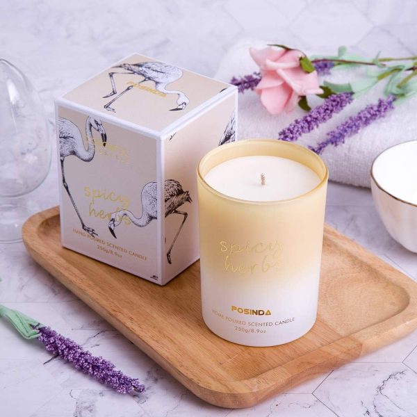Candles Home Poured Long Lasting 8.9 Oz. Spicy Herbs
