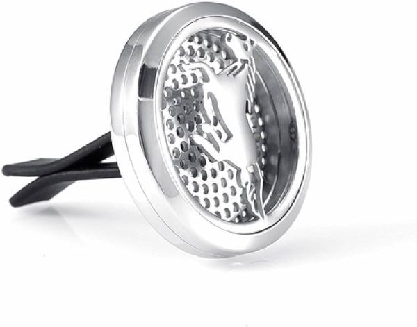 Car Aromatherapy Essential Oil Diffuser Stainless Steel Locket