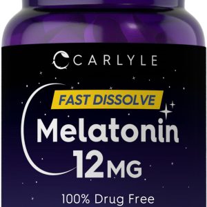 Carlyle Melatonin 12 mg Fast Dissolve 180 Tablets