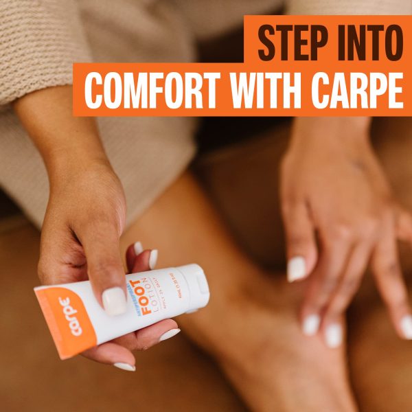 Carpe Antiperspirant Foot Lotion, A Dermatologist-Recommended Solution