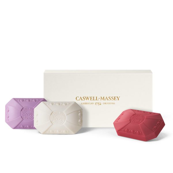 Caswell-Massey Trio of Fragrances Luxury Bath Soap Set