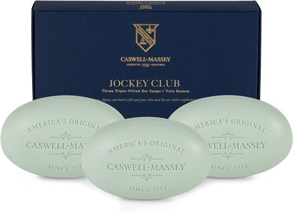 Caswell-Massey Triple Milled Jockey Club Luxury Bath Soap Set