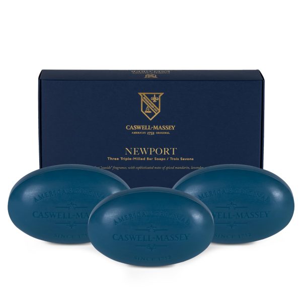 Caswell-Massey Triple Milled Luxury Bath Soap Newport Gift Set