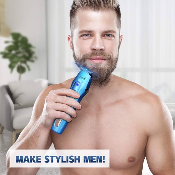 Ceenwes Cool 5 In 1 Mens Grooming Kit Professional Beard Trimmer Rechargeable