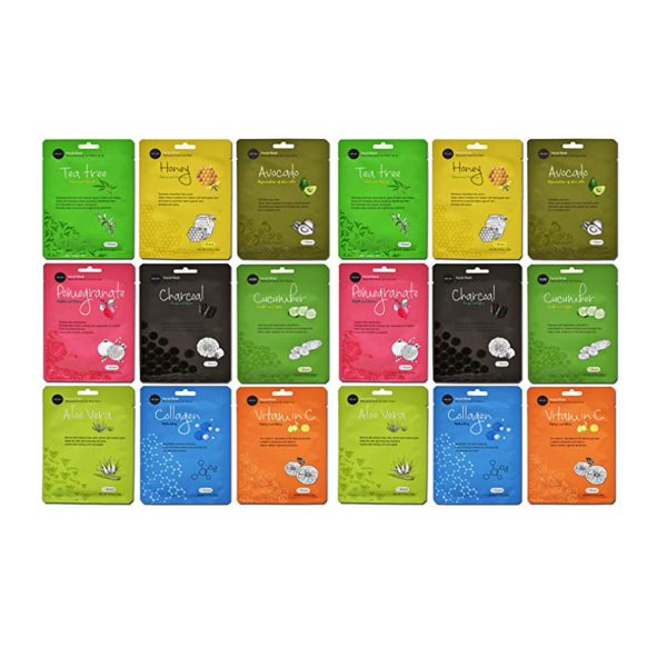 Celavi Collagen Facial Face Mask (12-Sheets) Classic Korean Skincare