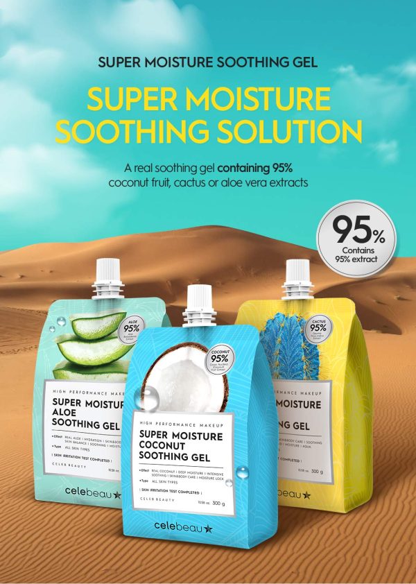 CELEBEAU - Super Moisture Coconut Soothing Gel - 95% Coconut Extract