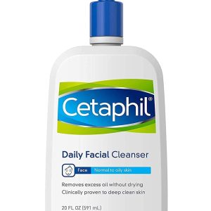 Cetaphil Daily Facial Cleanser for Normal to Oily Skin, Gentle Face Wash
