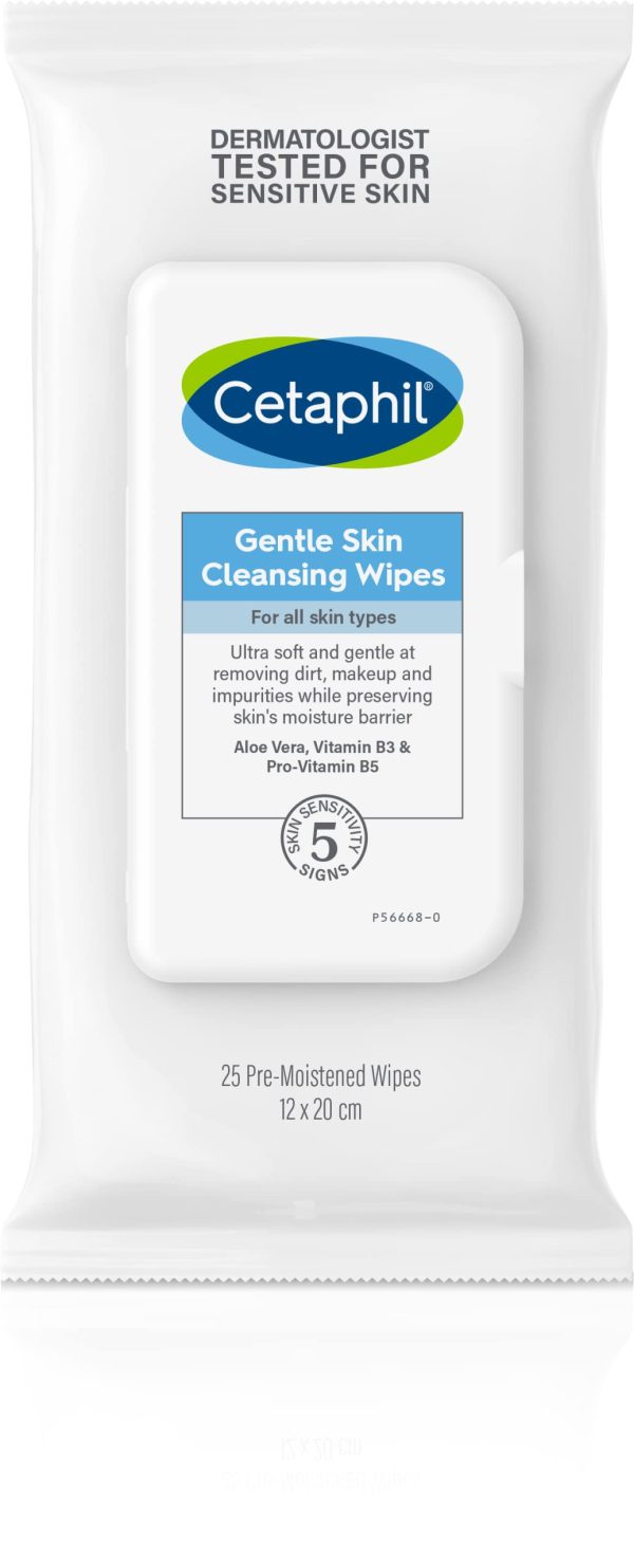 Cetaphil Gentle Skin Cleansing Cloths, 25 Count