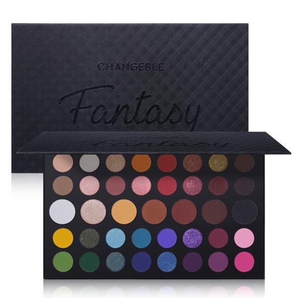 CHANGEABLE Fantasy Eyeshadow Makeup Palette Set Professional 39 Colors Matte