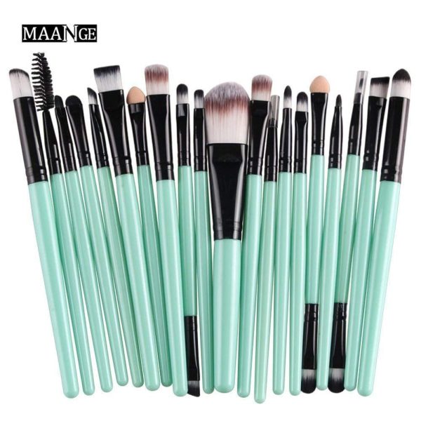 CINIDY 20 pcs Makeup Brush Set tools Make-up Toiletry Kit Wool Make Up Brush Set