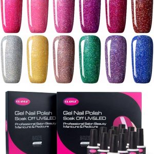CLAVUZ 36W Soak Off UV LED Nail Light Lamp with Top Coat Base Coat Gel Nail