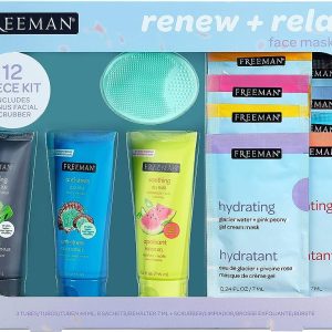 Clay Mask Pods with Facial Brush Skin Care Set