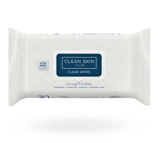 Clean Skin Club XL Bacteria-Free Clean Wipes - Your Ultimate One-Step Facial Cleanser and Makeup Remover