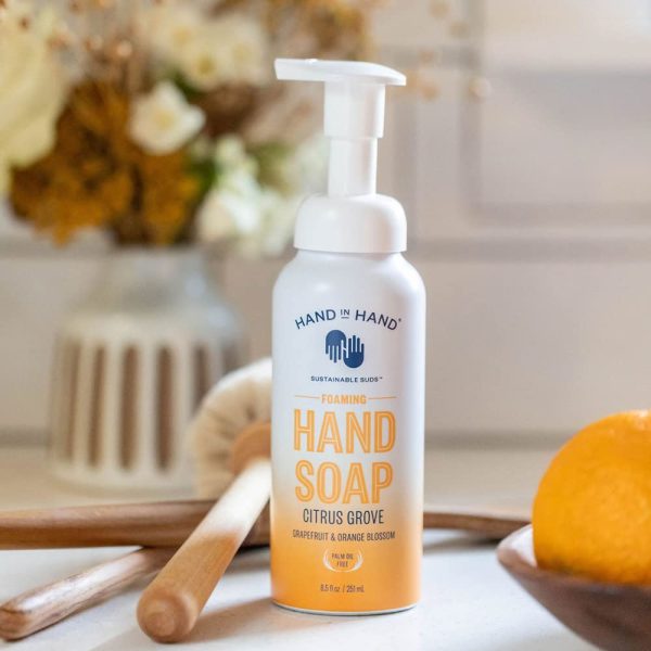 CleanWell Foaming Hand Soap with Botanical Oils - Ginger Bergamot Scent