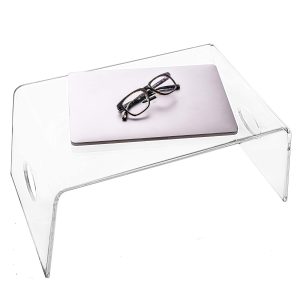 Clear Acrylic Tray with Handles to Hold Book