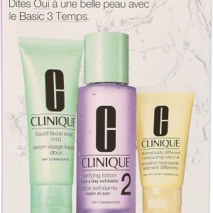 Clinique 3-step Skin Care System 3 Piece Set for Women