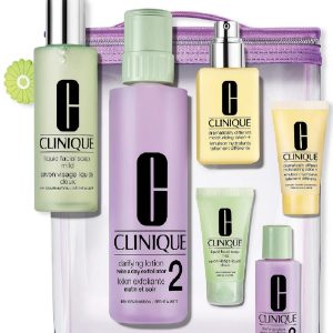 Clinique 6Piece Skin Care Set Facial Soad+Clarifying Lotion 2
