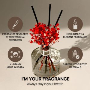 COCODOR Preserved Real Flower Reed Diffuser/Rose Perfume