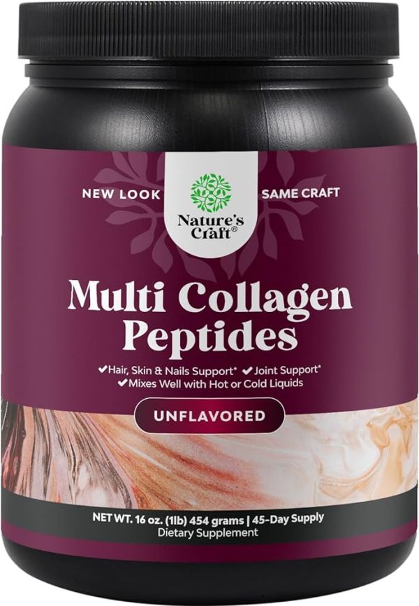 Collagen Powder Supplement for Hair, Skin, Nails, and Joint Support