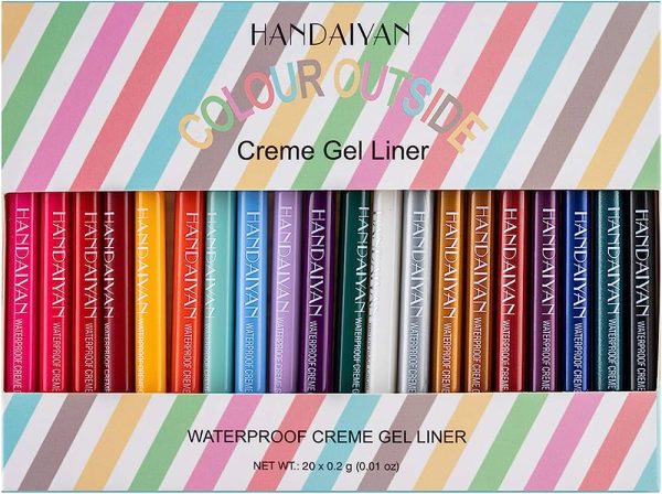 COOSA Waterproof Eye Liner Pencil Set 20 Colors