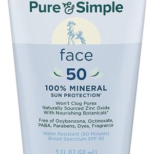 Coppertone Pure & Simple SPF 50 Sunscreen Lotion, Water Resistant