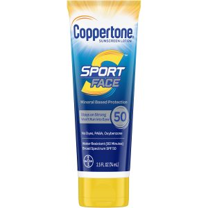 Coppertone SPORT SPF 50 Sunscreen Spray + SPORT Face SPF 50 Mineral Based