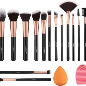 Cosmobella Premium Synthetic Kabuki Makeup Brush Set, Face Brushes Makeup Kit