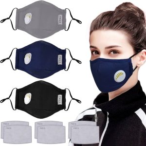 Cotton Anti Dust Mask Activated Filter 3 layers