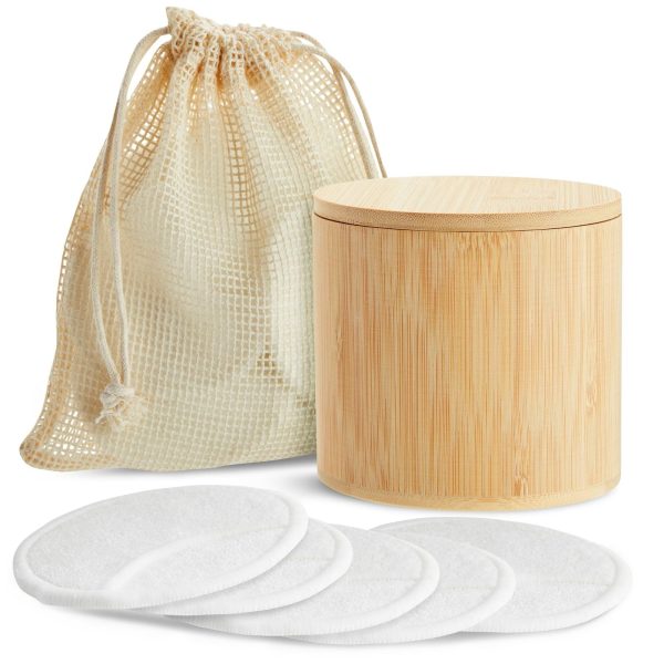 Cotton Rounds Reusable 16 Packs - Reusable Bamboo Makeup Remover Pads